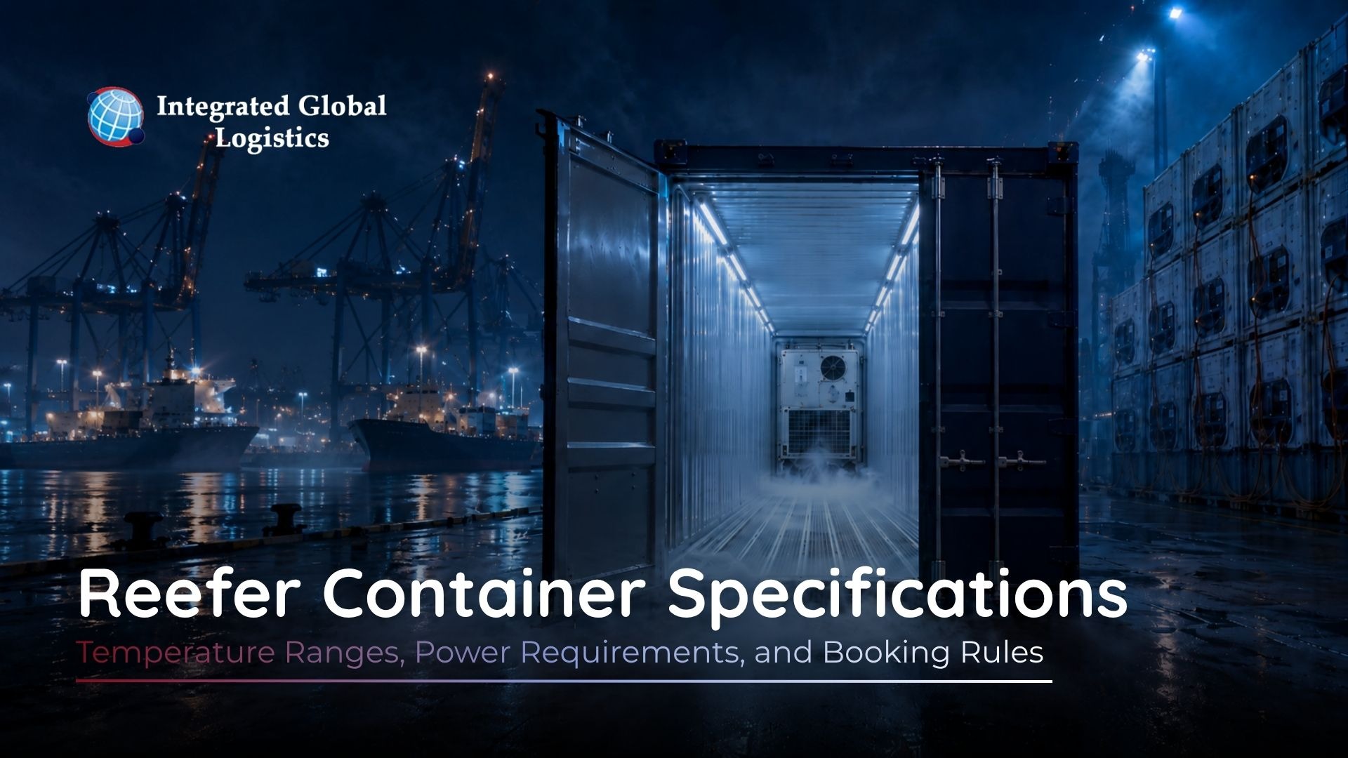 Reefer Container Specifications: Temperature Ranges, Power Requirements, and Booking Rules